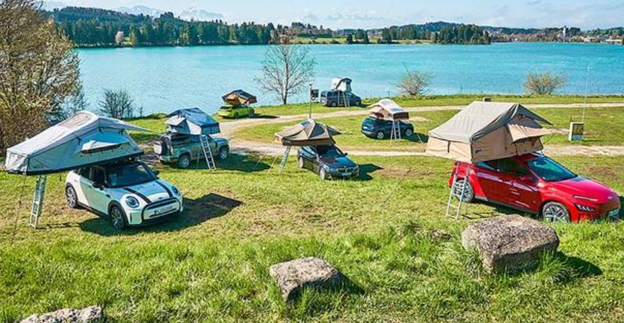 Roof tents in the ADAC-test